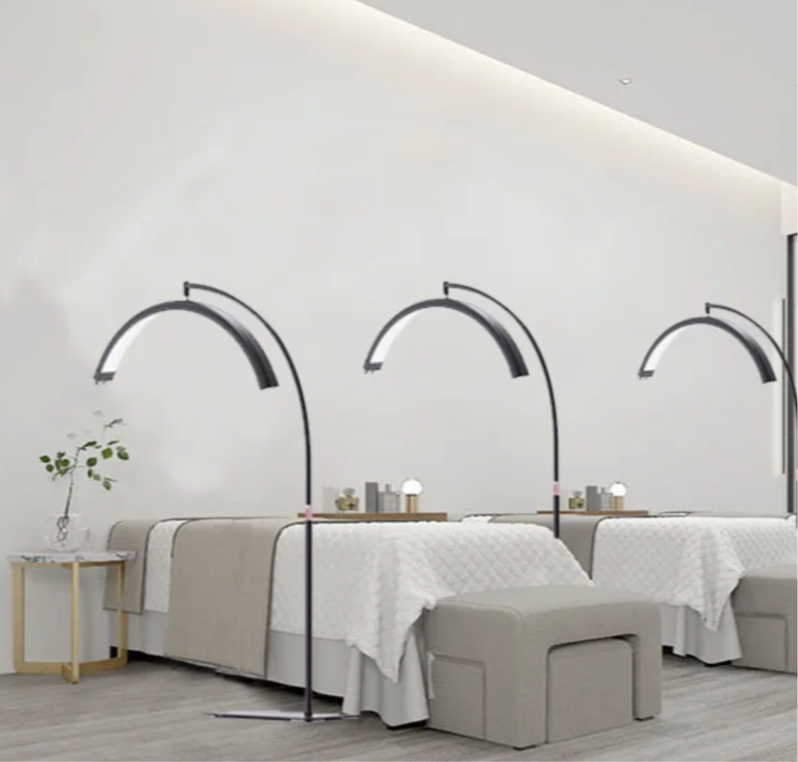 Half moon LED lamp