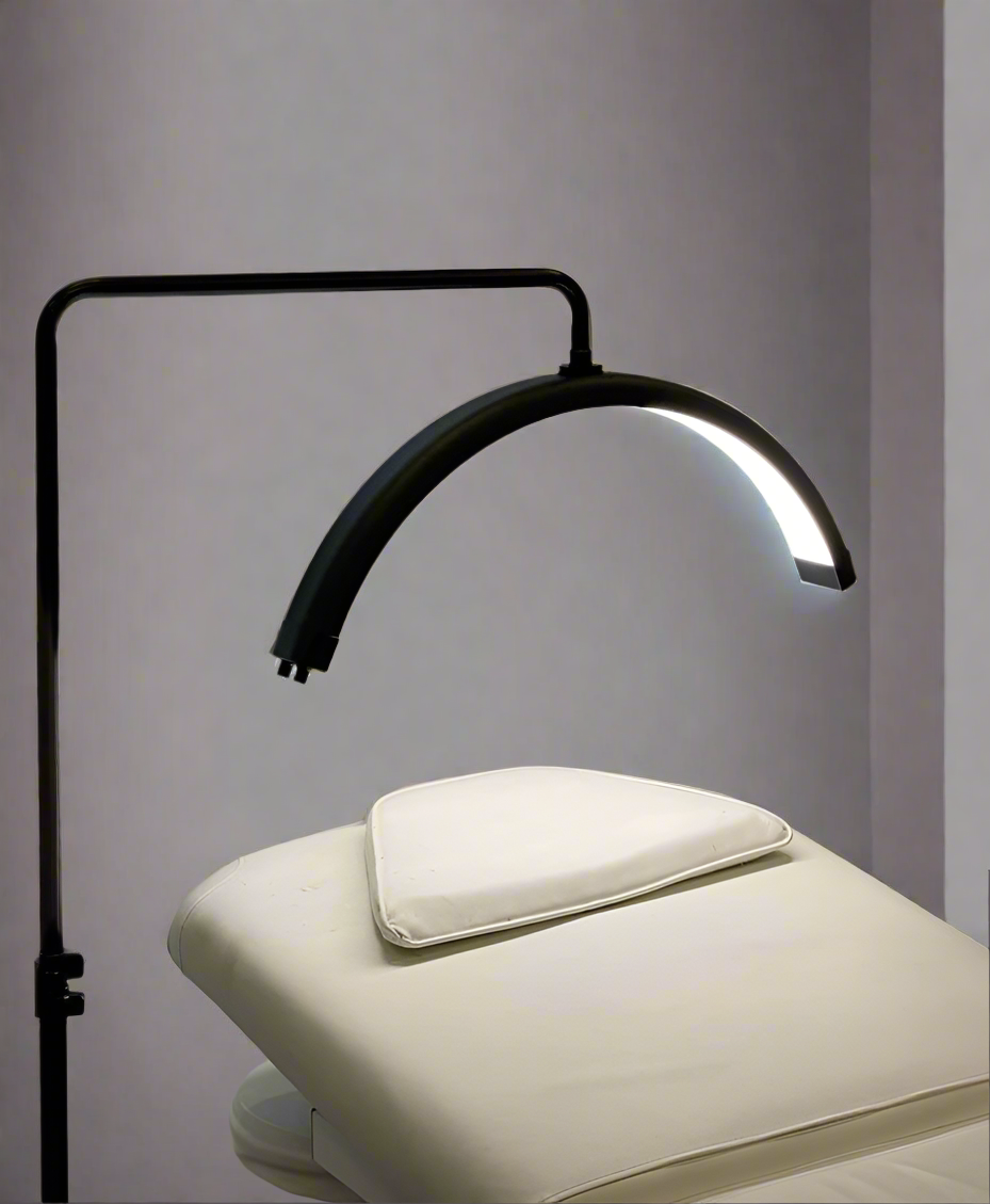 Half moon LED lamp