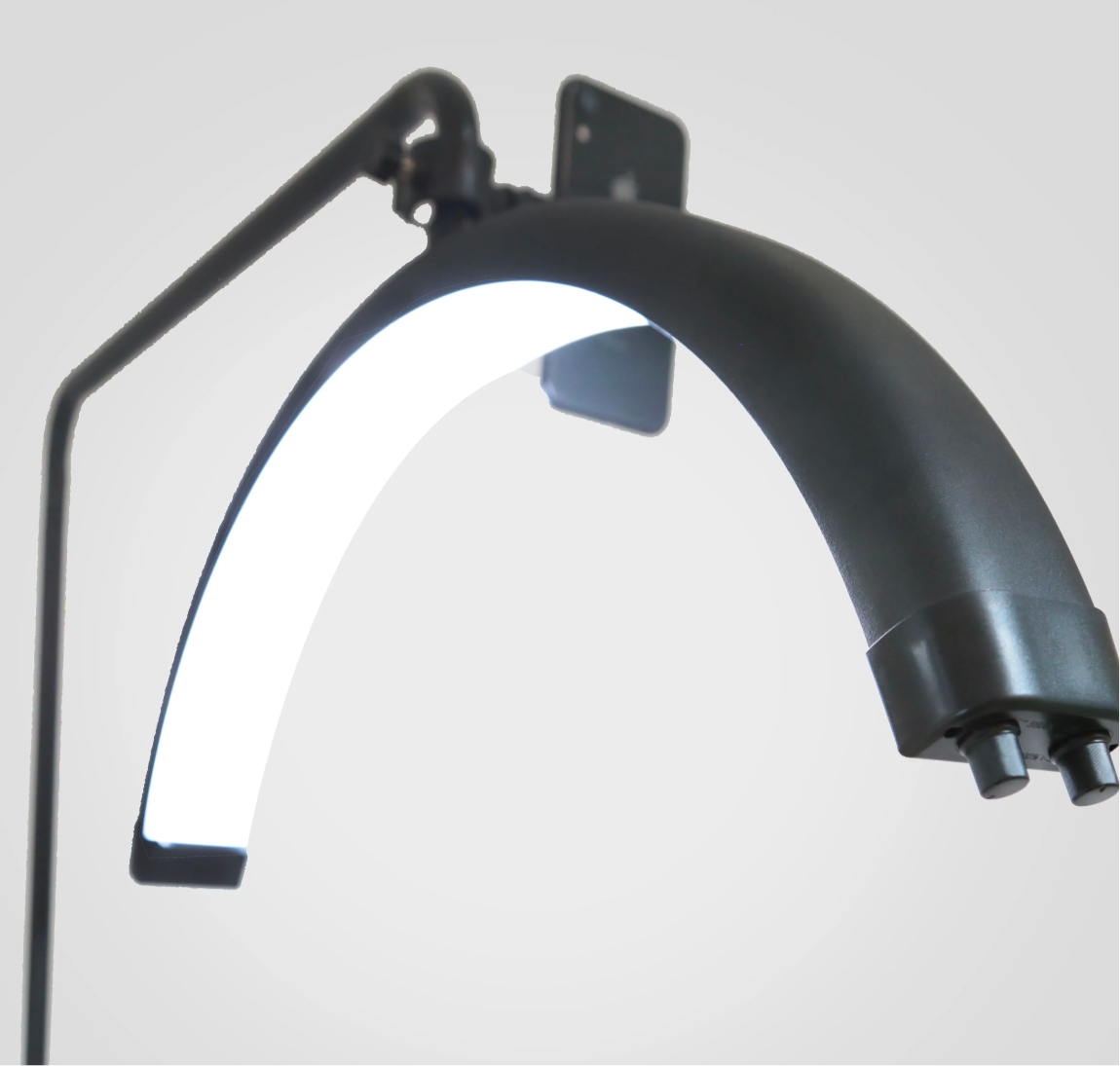 Half moon LED lamp