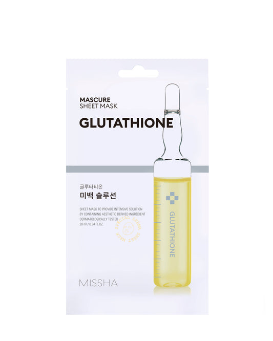 MISSHA WHITENING SOLUTION SHEET MASK [GLUTATHIONE]