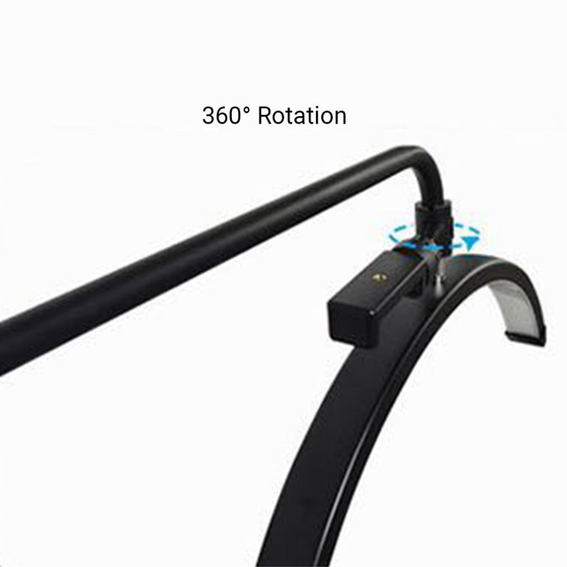 Half moon LED lamp