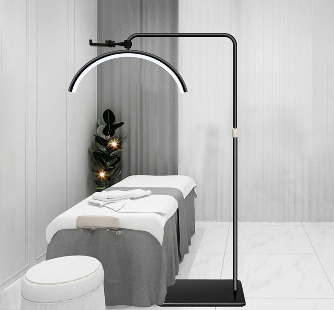 Half moon LED lamp