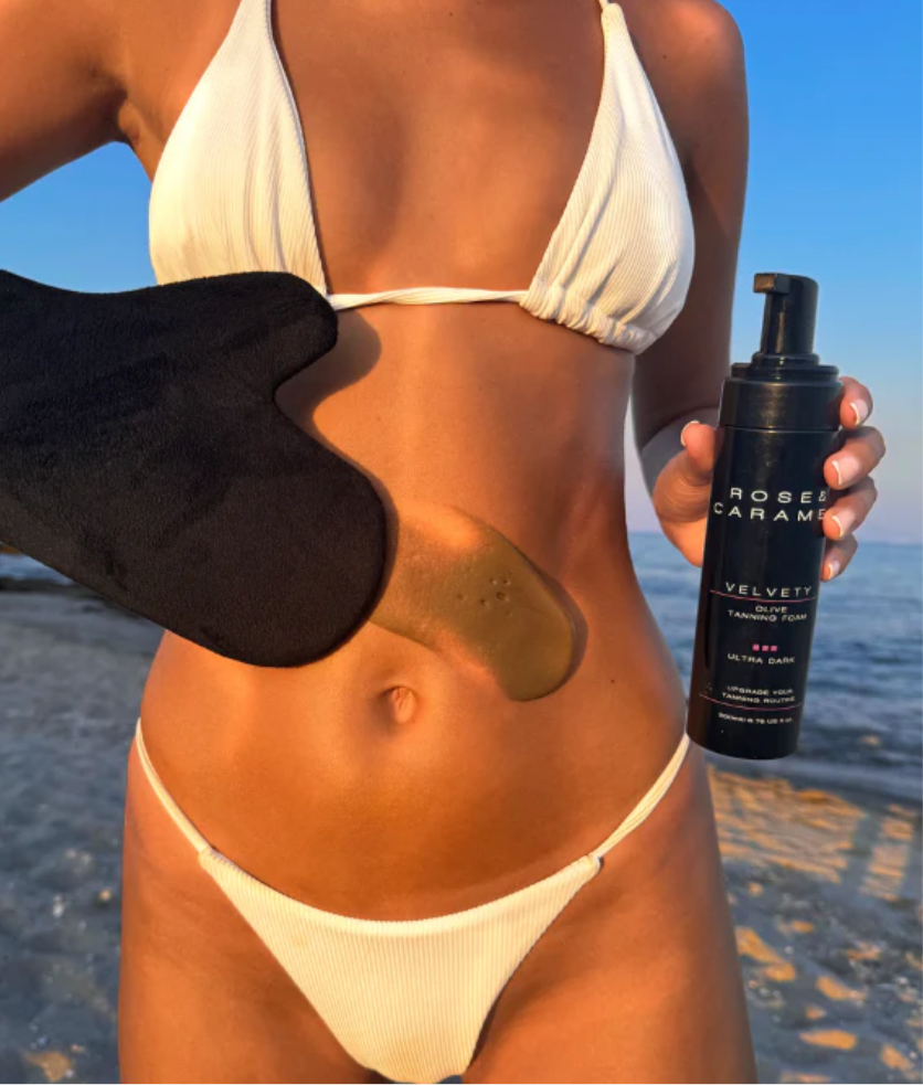 Rose&caramel gradual tanning mouse